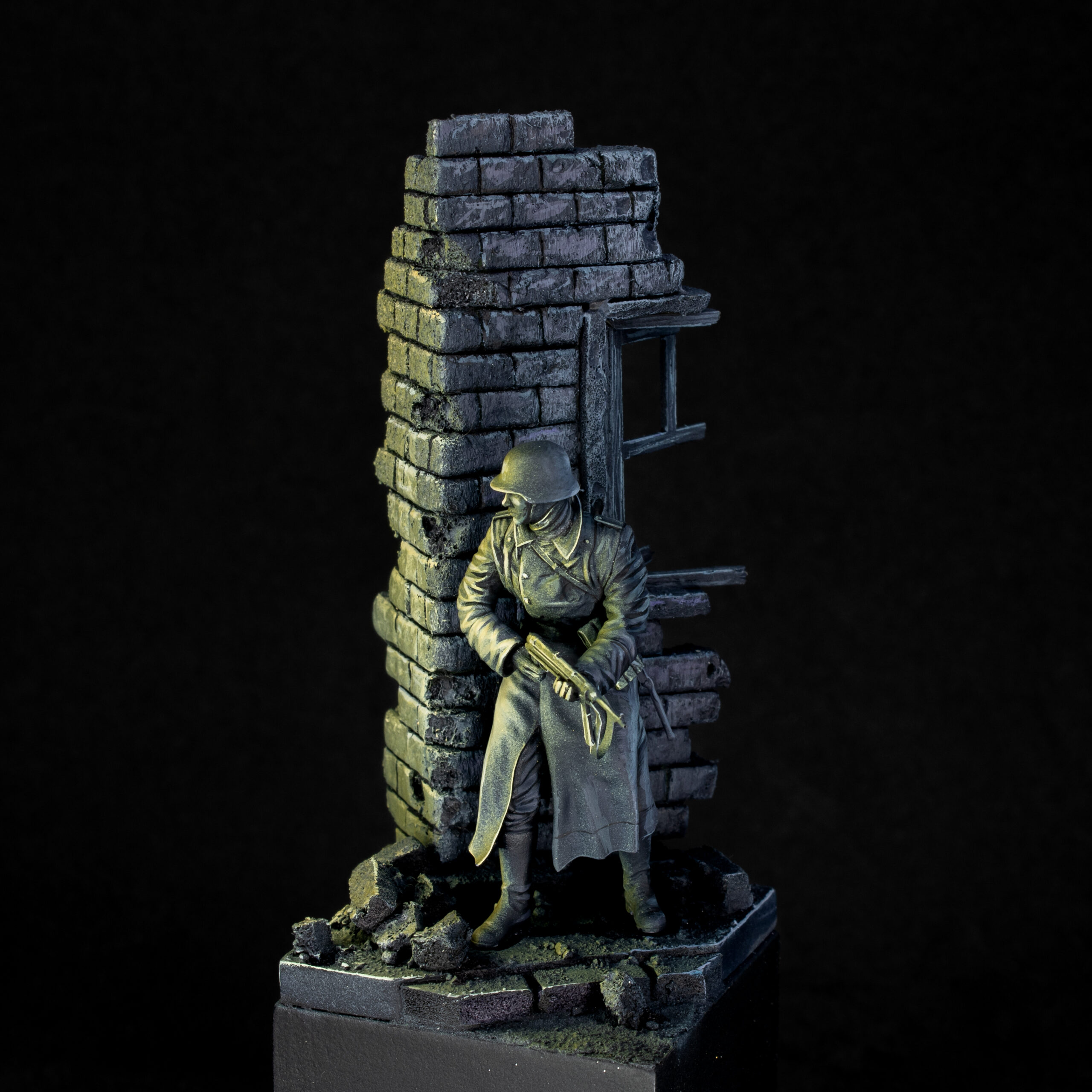 Figurine War Park Miniatures - Soldat Allemand Avec MP40 - Bataille De Koursk KU090 (1/30)